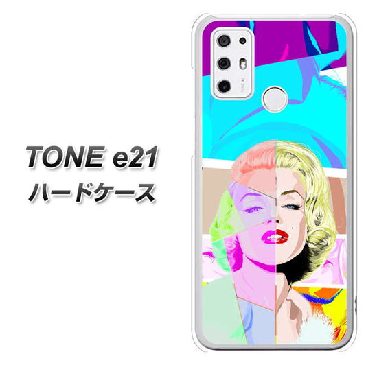 SIMフリー トーンモバイル TONE e21 高画質仕上げ 背面印刷 ハードケース【YJ210 マリリンモンローデザイン(C)】