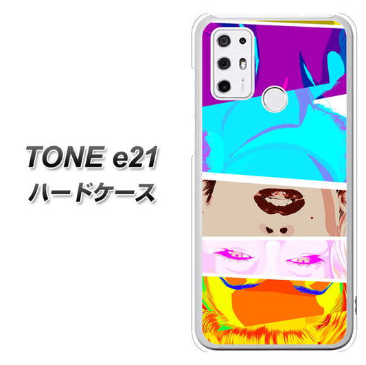 SIMフリー トーンモバイル TONE e21 高画質仕上げ 背面印刷 ハードケース【YJ211 マリリンモンローデザイン(D)】
