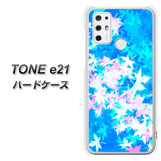 SIMフリー トーンモバイル TONE e21 高画質仕上げ 背面印刷 ハードケース【YJ290 デザインもみじ】
