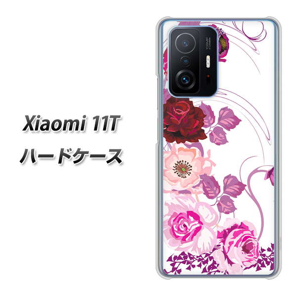 Xiaomi 11T 高画質仕上げ 背面印刷 ハードケース【116 6月のバラ】