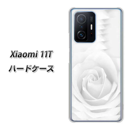 Xiaomi 11T 402 ホワイトRose ハードケース 背面印刷