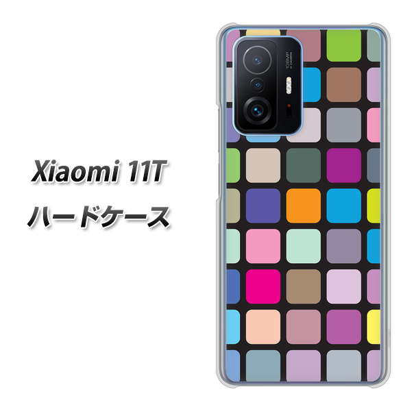 Xiaomi 11T 高画質仕上げ 背面印刷 ハードケース【509 カラースクエア】
