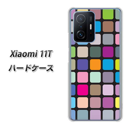 Xiaomi 11T 高画質仕上げ 背面印刷 ハードケース【509 カラースクエア】