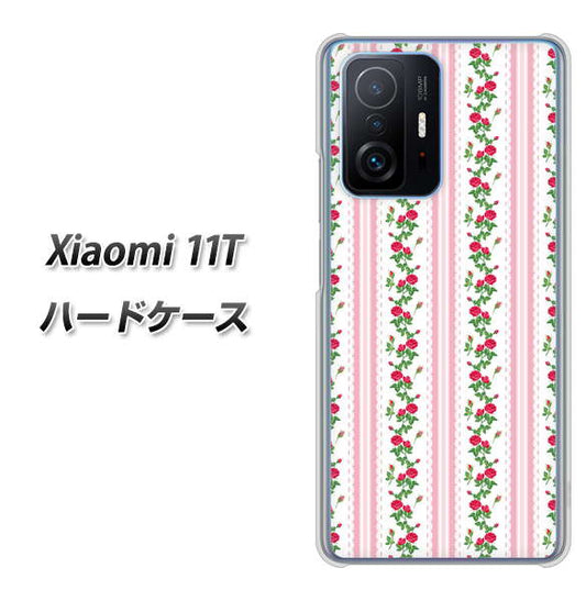 Xiaomi 11T 高画質仕上げ 背面印刷 ハードケース【745 イングリッシュガーデン（ピンク）】