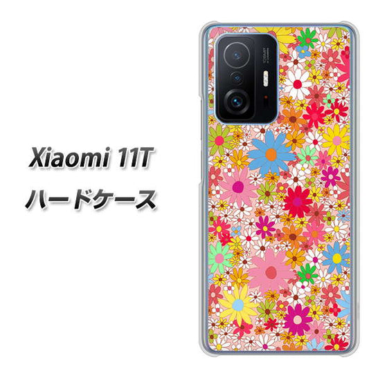 Xiaomi 11T 高画質仕上げ 背面印刷 ハードケース【746 花畑A】
