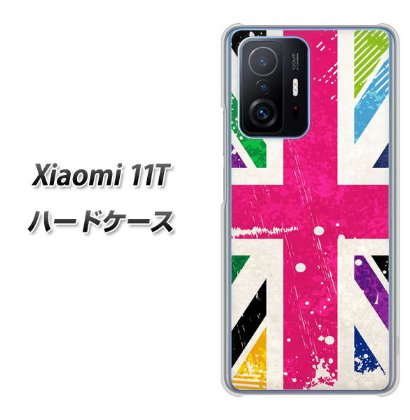 Xiaomi 11T 高画質仕上げ 背面印刷 ハードケース【SC806 ユニオンジャック ピンクビンテージ】