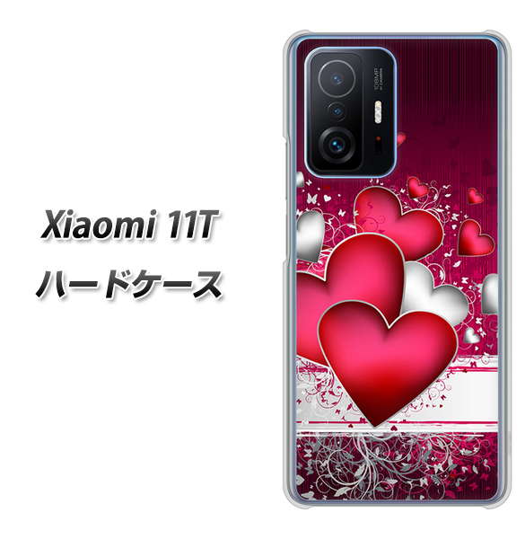 Xiaomi 11T 高画質仕上げ 背面印刷 ハードケース【VA835 ハートの息吹】
