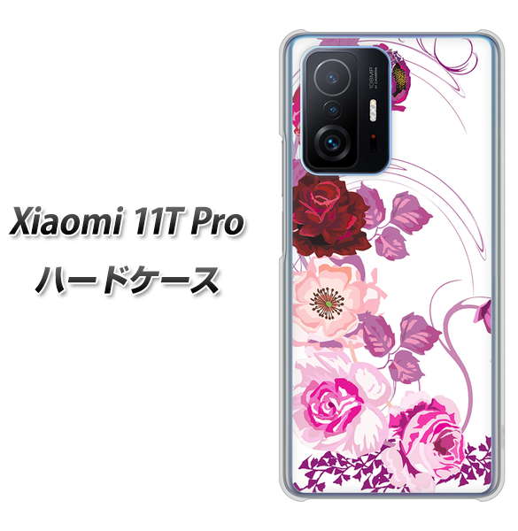 Xiaomi 11T Pro 高画質仕上げ 背面印刷 ハードケース【116 6月のバラ】