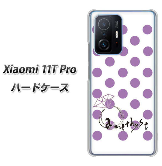 Xiaomi 11T Pro 高画質仕上げ 背面印刷 ハードケース【OE811 2月アメジスト】