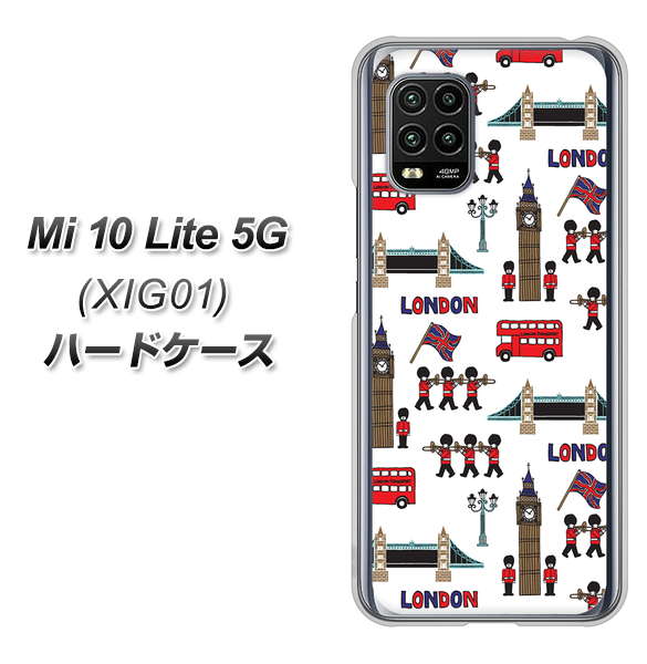 au Xiaomi(シャオミ)Mi 10 Lite 5G XIG01 高画質仕上げ 背面印刷 ハードケース【EK811 ロンドンの街】