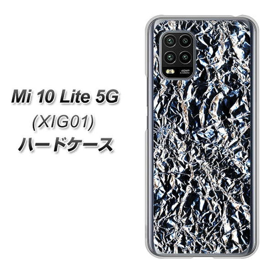 au Xiaomi(シャオミ)Mi 10 Lite 5G XIG01 高画質仕上げ 背面印刷 ハードケース【EK835 スタイリッシュアルミシルバー】