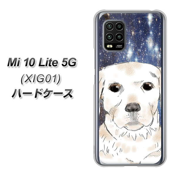 au Xiaomi(シャオミ)Mi 10 Lite 5G XIG01 高画質仕上げ 背面印刷 ハードケース【YD820 ラブラドールレトリバー01】