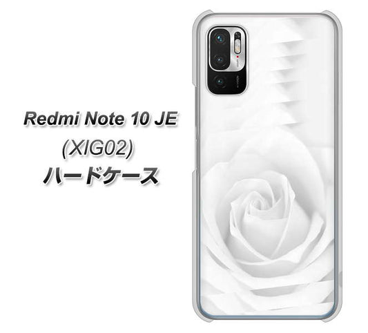 Redmi Note 10 JE XIG02 au 高画質仕上げ 背面印刷 ハードケース【402 ホワイトＲｏｓｅ】