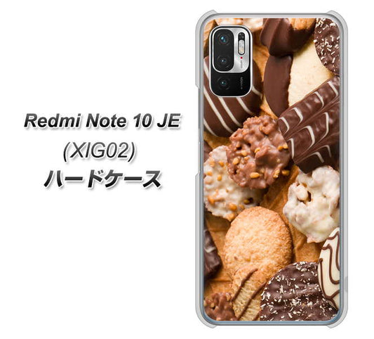 Redmi Note 10 JE XIG02 au 高画質仕上げ 背面印刷 ハードケース【442 クッキー mix】