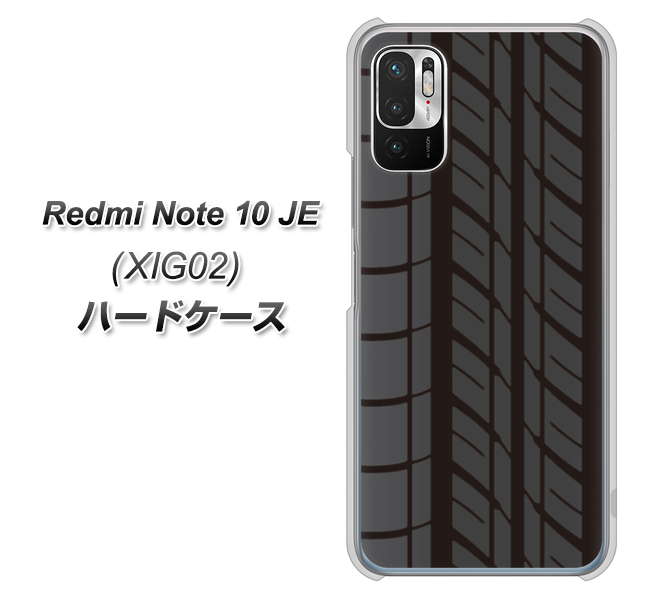 Redmi Note 10 JE XIG02 au 高画質仕上げ 背面印刷 ハードケース【IB931 タイヤ】