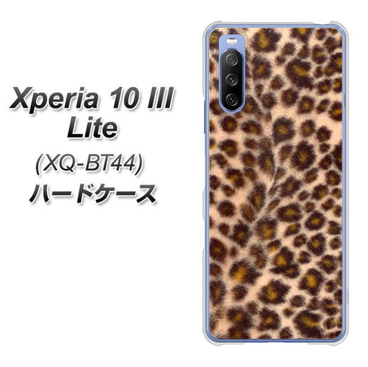 Xperia 10 III Lite XQ-BT44 068 ヒョウ(茶) ハードケース 背面印刷