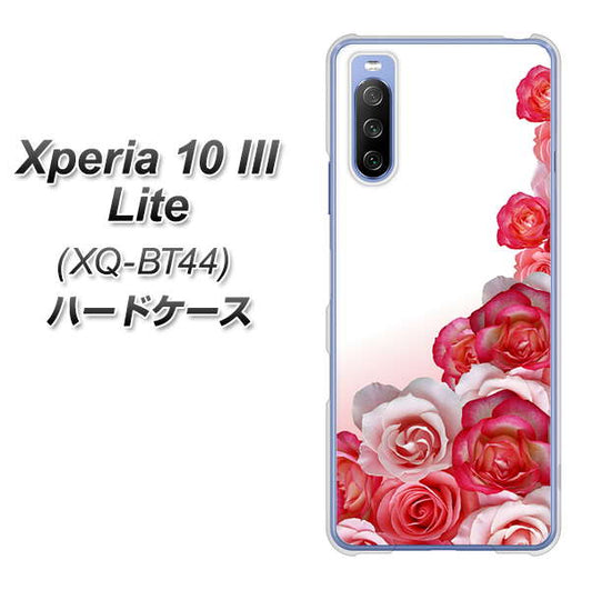 SIMフリー エクスペリア10 III Lite XQ-BT44 高画質仕上げ 背面印刷 ハードケース【299 薔薇の壁】