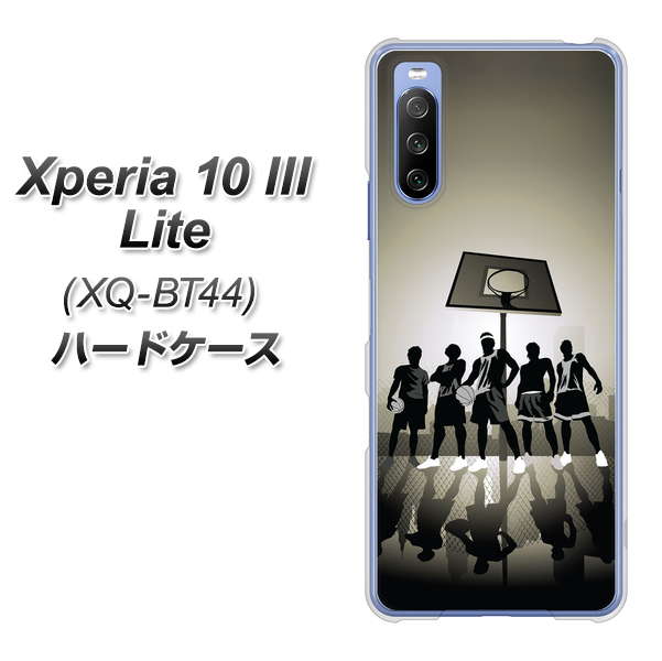 SIMフリー エクスペリア10 III Lite XQ-BT44 高画質仕上げ 背面印刷 ハードケース【389 クールバスケ】