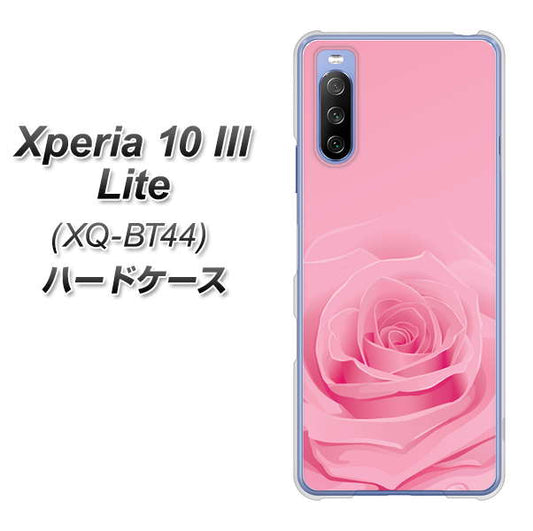 SIMフリー エクスペリア10 III Lite XQ-BT44 高画質仕上げ 背面印刷 ハードケース【401 ピンクのバラ】