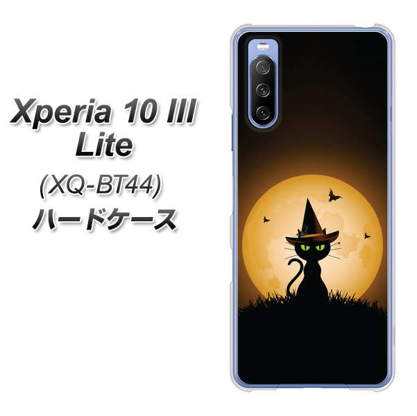 SIMフリー エクスペリア10 III Lite XQ-BT44 高画質仕上げ 背面印刷 ハードケース【440 猫の魔法使い】