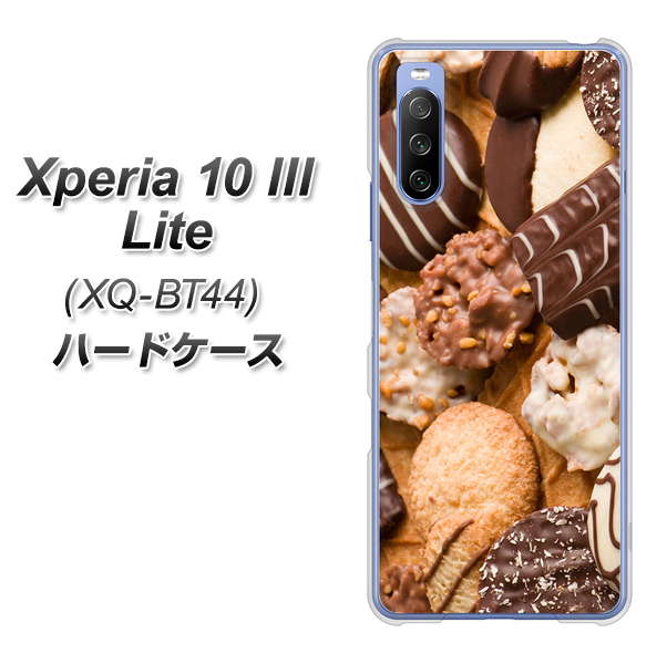 SIMフリー エクスペリア10 III Lite XQ-BT44 高画質仕上げ 背面印刷 ハードケース【442 クッキー mix】