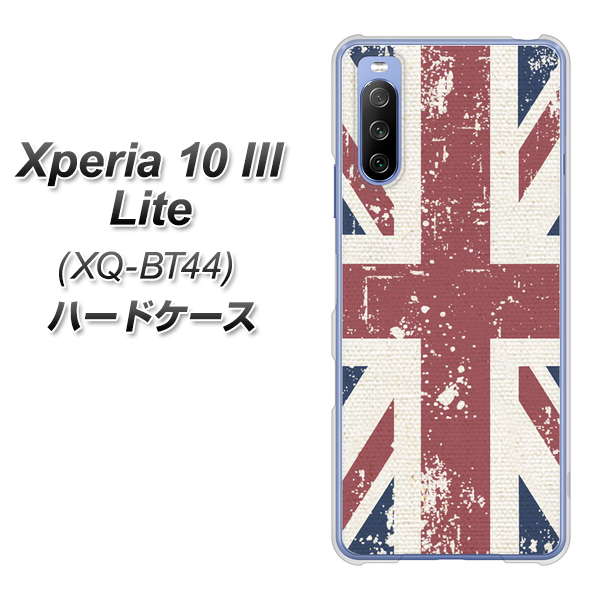 SIMフリー エクスペリア10 III Lite XQ-BT44 高画質仕上げ 背面印刷 ハードケース【506 ユニオンジャック ビンテージ】