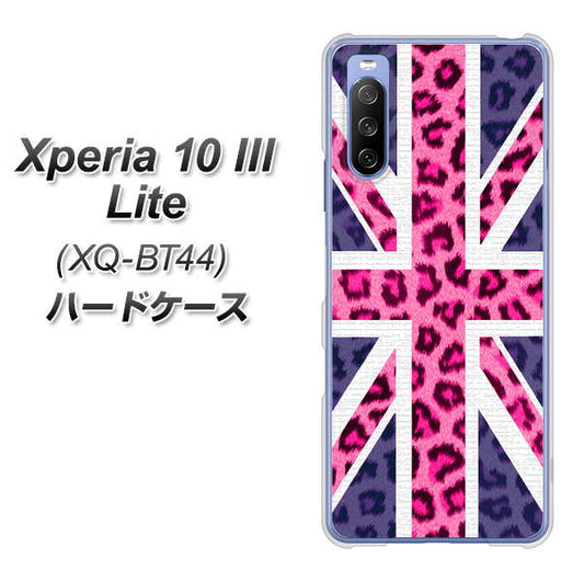 SIMフリー エクスペリア10 III Lite XQ-BT44 高画質仕上げ 背面印刷 ハードケース【EK893 ユニオンジャックヒョウ】