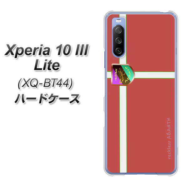 SIMフリー エクスペリア10 III Lite XQ-BT44 高画質仕上げ 背面印刷 ハードケース【YC934 アバルト05】