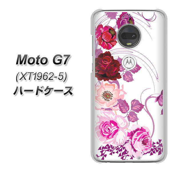 simフリー Moto G7 XT1962-5 高画質仕上げ 背面印刷 ハードケース【116 6月のバラ】