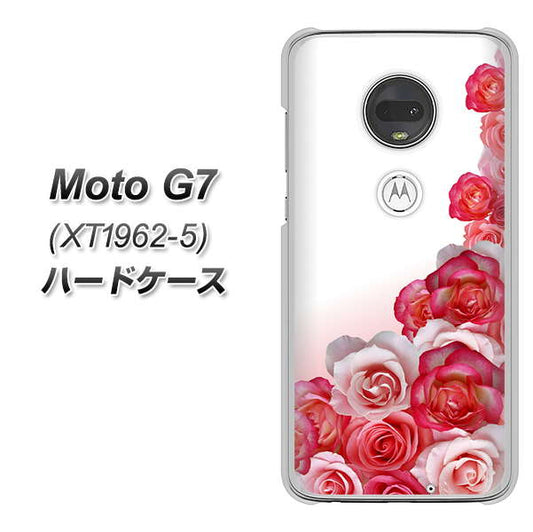 simフリー Moto G7 XT1962-5 高画質仕上げ 背面印刷 ハードケース【299 薔薇の壁】
