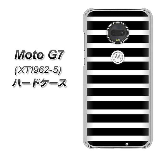 simフリー Moto G7 XT1962-5 高画質仕上げ 背面印刷 ハードケース【330 サイドボーダーブラック】
