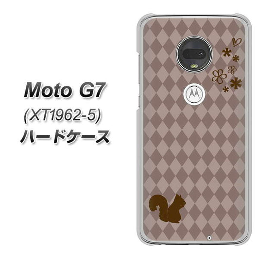 simフリー Moto G7 XT1962-5 高画質仕上げ 背面印刷 ハードケース【515 リス】