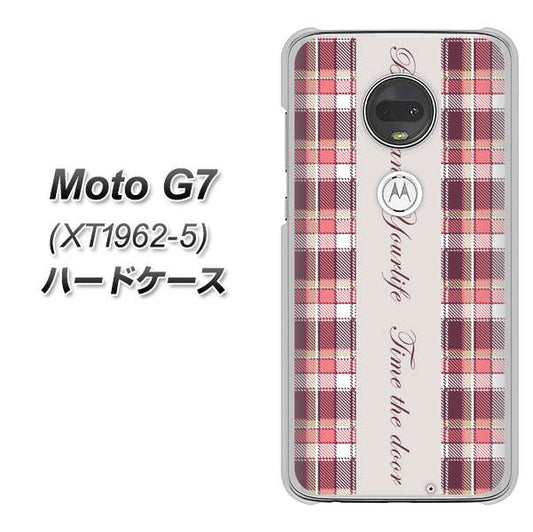 simフリー Moto G7 XT1962-5 高画質仕上げ 背面印刷 ハードケース【518 チェック柄besuty】