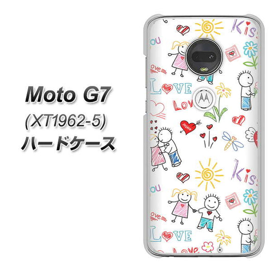 simフリー Moto G7 XT1962-5 高画質仕上げ 背面印刷 ハードケース【710 カップル】