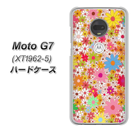 simフリー Moto G7 XT1962-5 高画質仕上げ 背面印刷 ハードケース【746 花畑A】
