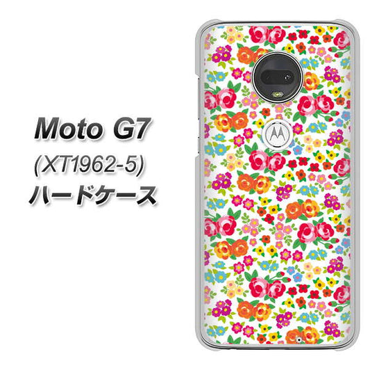 simフリー Moto G7 XT1962-5 高画質仕上げ 背面印刷 ハードケース【777 マイクロリバティプリントWH】