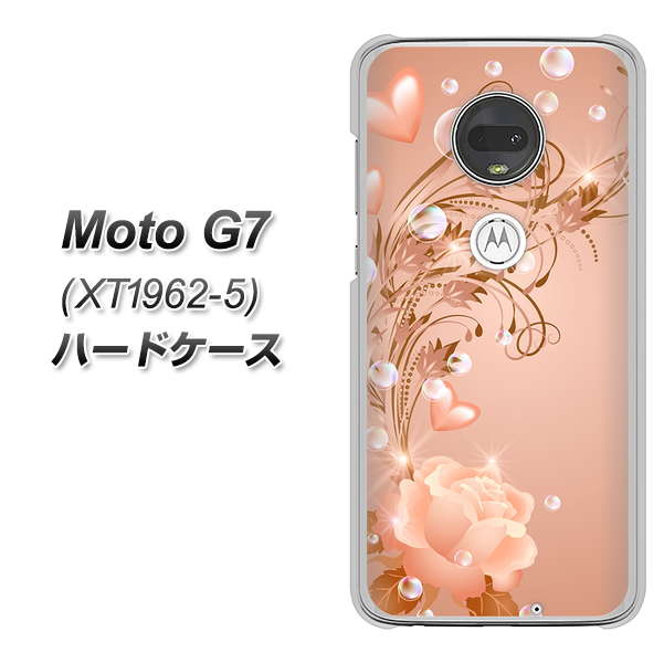 simフリー Moto G7 XT1962-5 高画質仕上げ 背面印刷 ハードケース【1178 ラブリーローズ】