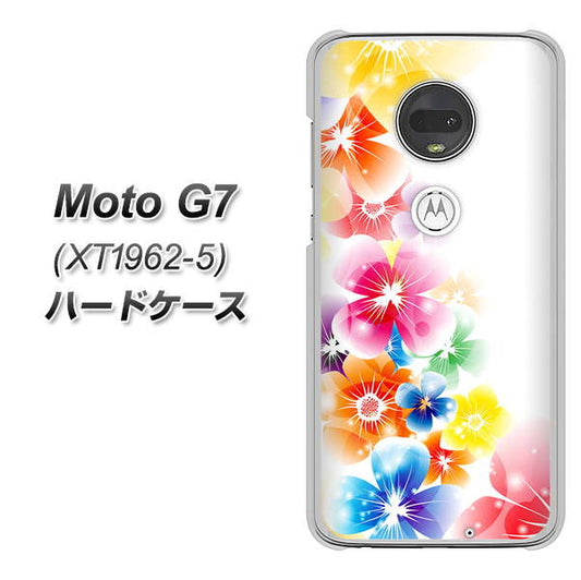 simフリー Moto G7 XT1962-5 高画質仕上げ 背面印刷 ハードケース【1209 光と花】