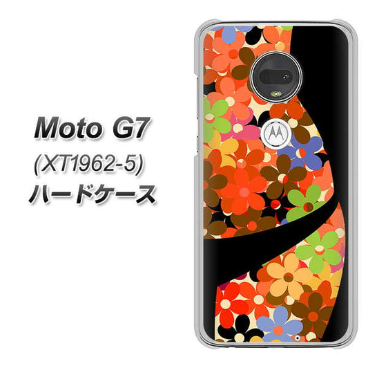 simフリー Moto G7 XT1962-5 高画質仕上げ 背面印刷 ハードケース【1258 フラワーボディ】