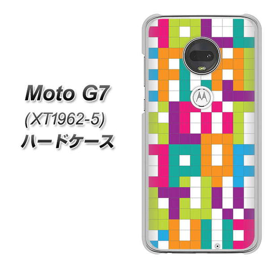 simフリー Moto G7 XT1962-5 高画質仕上げ 背面印刷 ハードケース【IB916  ブロックアルファベット】