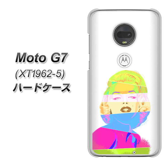 simフリー Moto G7 XT1962-5 高画質仕上げ 背面印刷 ハードケース【YJ208 マリリンモンローデザイン(A)】