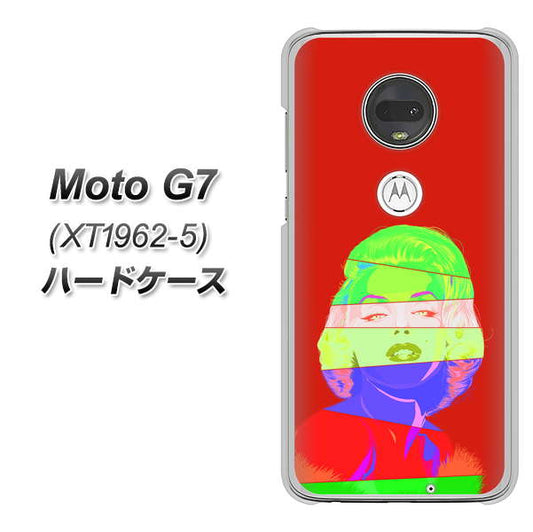 simフリー Moto G7 XT1962-5 高画質仕上げ 背面印刷 ハードケース【YJ209 マリリンモンローデザイン（B）】