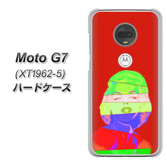 simフリー Moto G7 XT1962-5 高画質仕上げ 背面印刷 ハードケース【YJ209 マリリンモンローデザイン(B)】