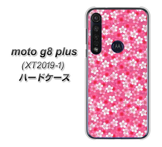SIMフリー moto g8 plus XT2019-1 高画質仕上げ 背面印刷 ハードケース【065 さくら】