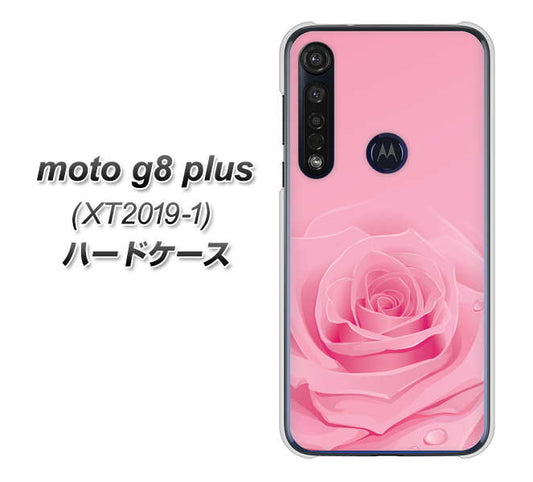 SIMフリー moto g8 plus XT2019-1 高画質仕上げ 背面印刷 ハードケース【401 ピンクのバラ】