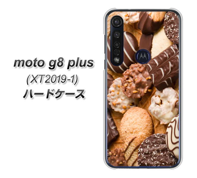 SIMフリー moto g8 plus XT2019-1 高画質仕上げ 背面印刷 ハードケース【442 クッキー mix】