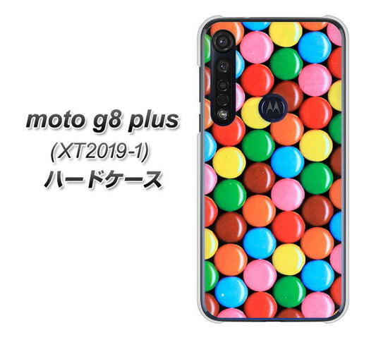 SIMフリー moto g8 plus XT2019-1 高画質仕上げ 背面印刷 ハードケース【448 マーブルチョコ】