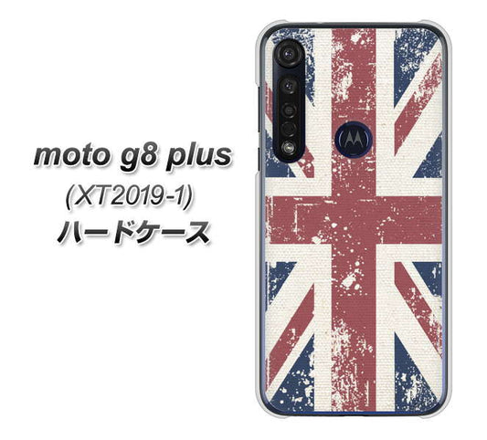 SIMフリー moto g8 plus XT2019-1 高画質仕上げ 背面印刷 ハードケース【506 ユニオンジャック ビンテージ】