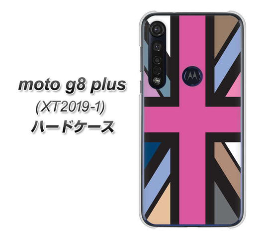 SIMフリー moto g8 plus XT2019-1 高画質仕上げ 背面印刷 ハードケース【507 ユニオンジャック デスカラー】