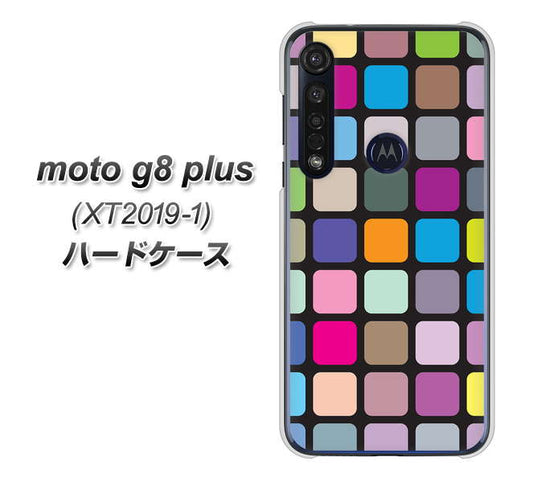 SIMフリー moto g8 plus XT2019-1 高画質仕上げ 背面印刷 ハードケース【509 カラースクエア】